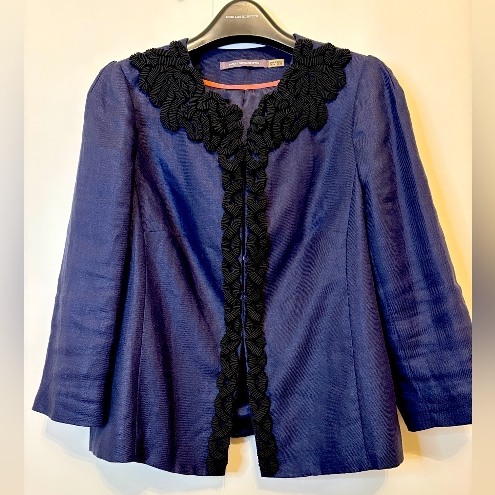 Vintage Boden Limited Edition Linen Ribbon Blazer in perfect condition.
